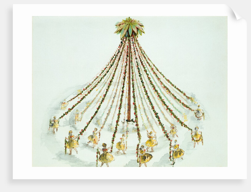 Design for a fairy maypole. England, mid-19th century by Unknown
