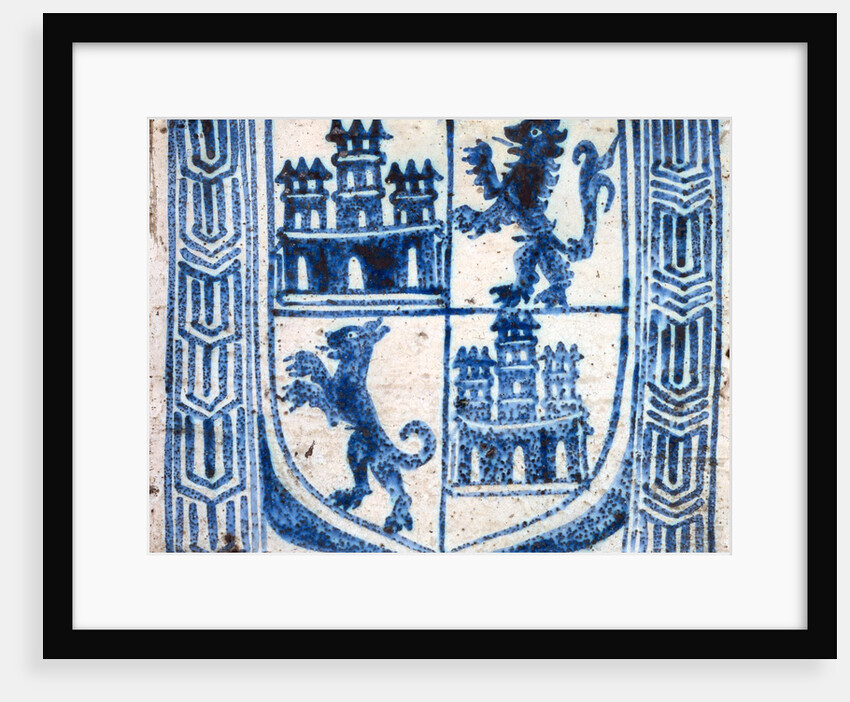 Tile. Spain, 17th century by Unknown