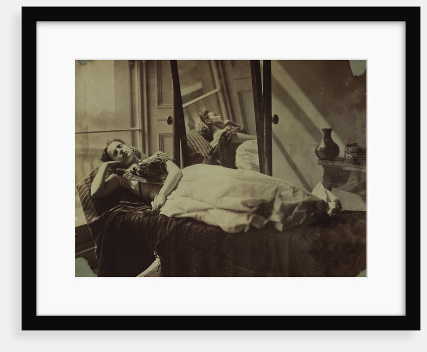 Clementina lying on a bed by Unknown