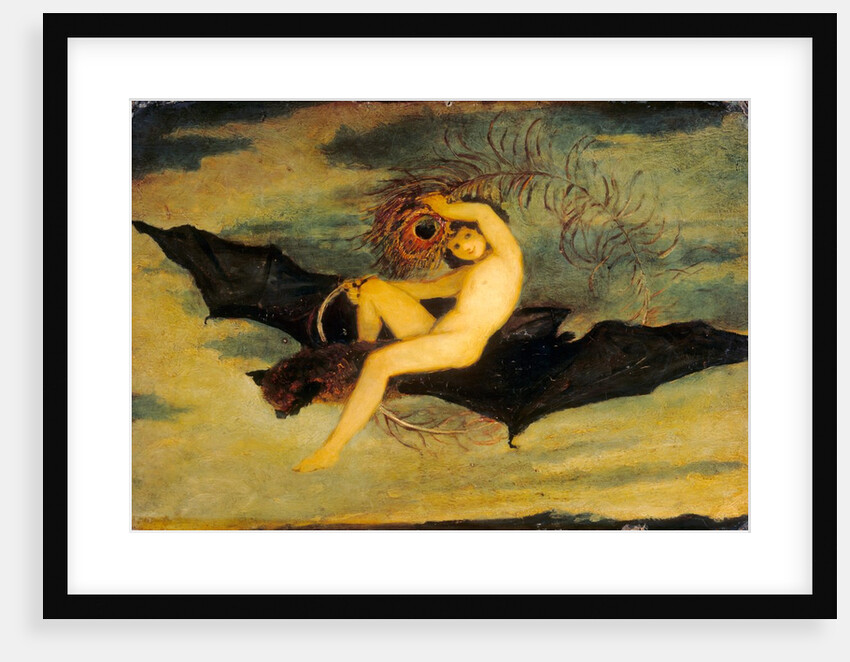 Oil painting of Ariel by Joseph Severn