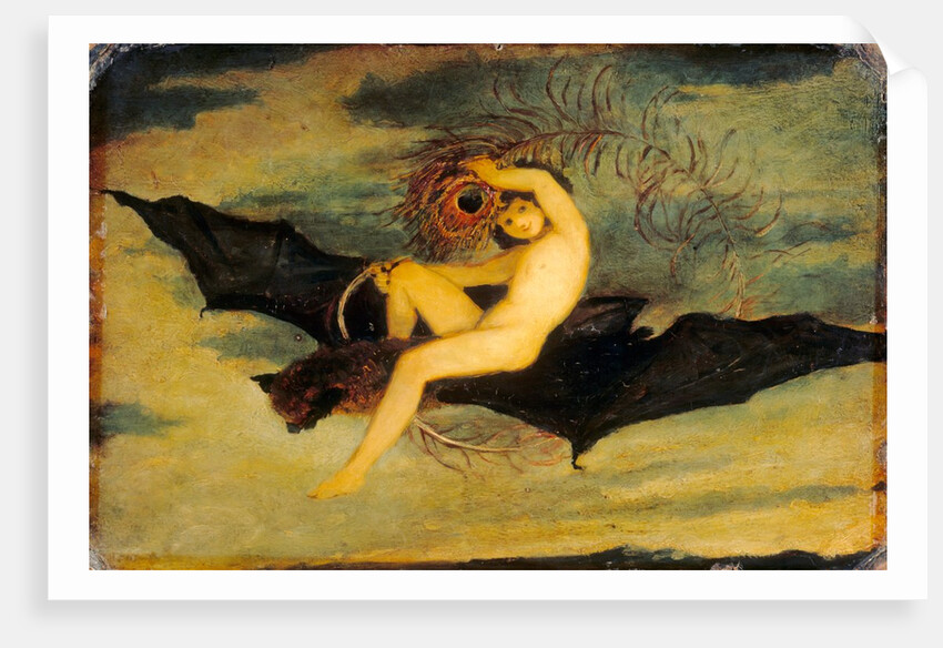 Oil painting of Ariel by Joseph Severn