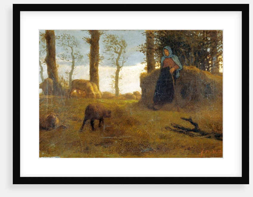 The Shepherdess by Jean-François Millet