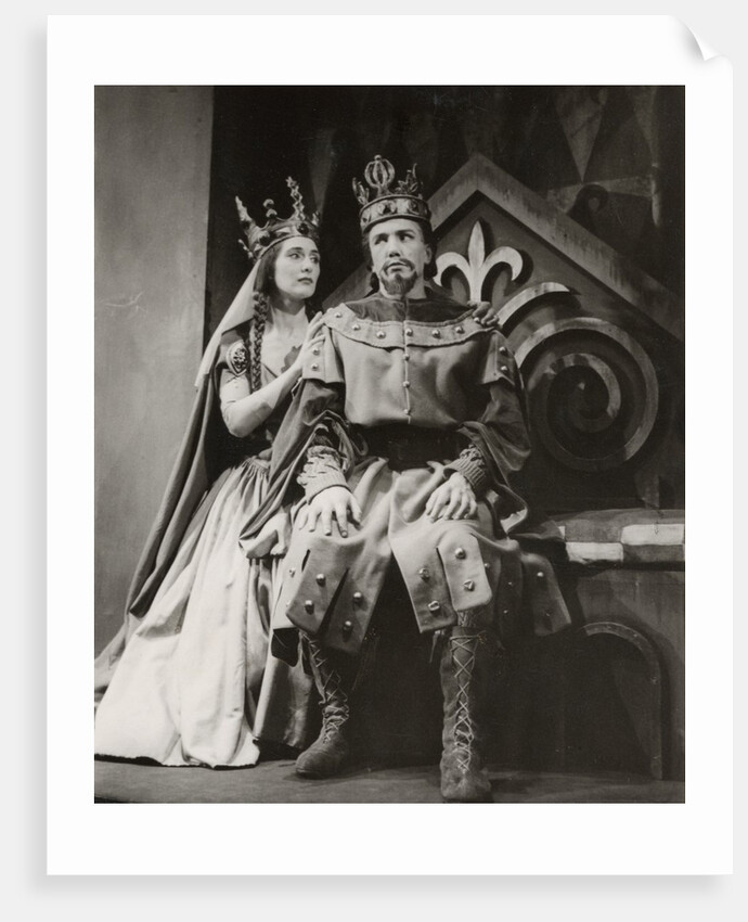 June Brown and Albert Finney in William Shakespeare's Macbeth at the Birmingham Repertory Theatre by Lisel Haas
