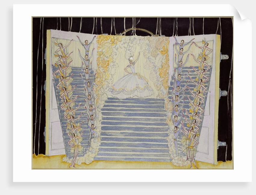 Set design for Mistinguett, a revue at The Folies Bergeres. France, early 20th century by unknown
