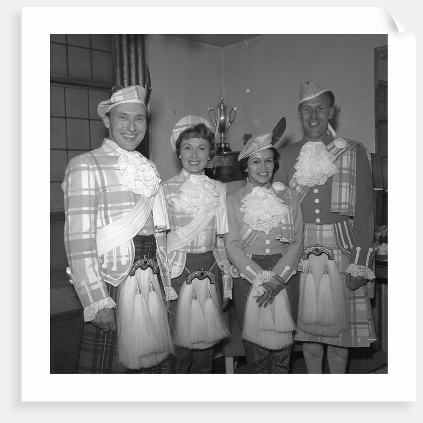 Teddy Johnson, Eve Boswell, Pearl Carr and Bruc by Harry Hammond