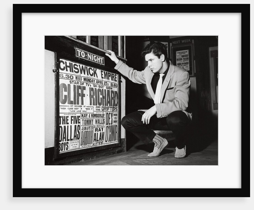 Cliff Richard at the Chiswick Empire foyer by Harry Hammond