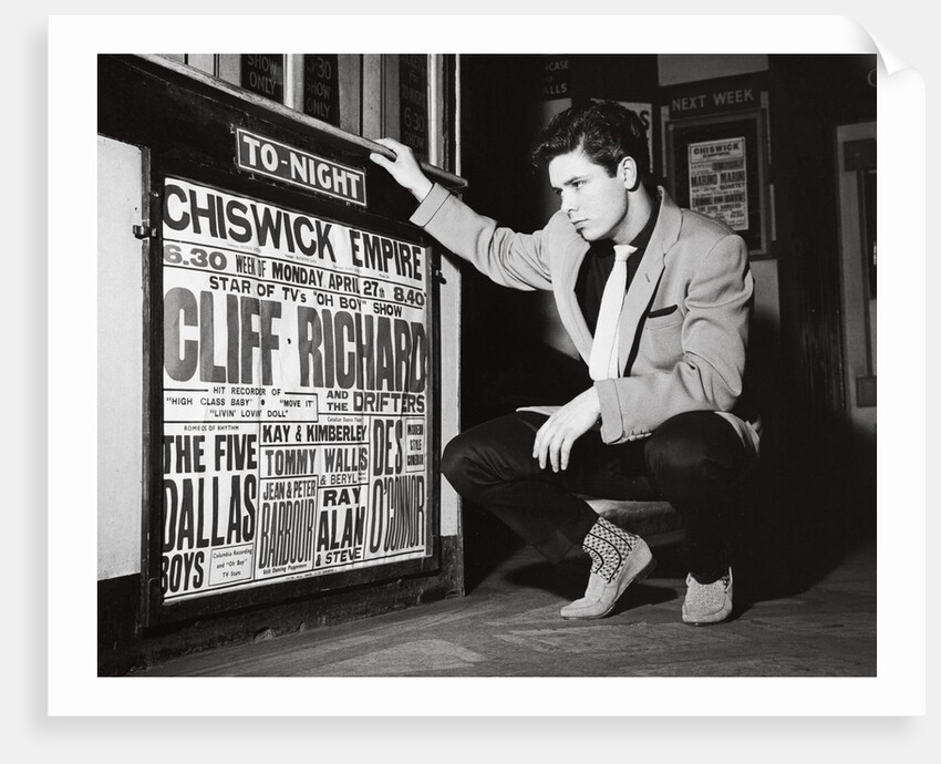Cliff Richard at the Chiswick Empire foyer by Harry Hammond