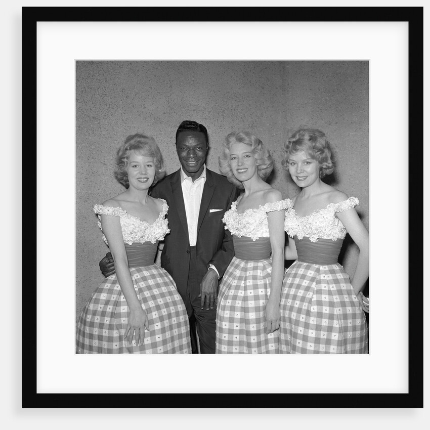 Beverley Sisters and Nat King Cole by Harry Hammond