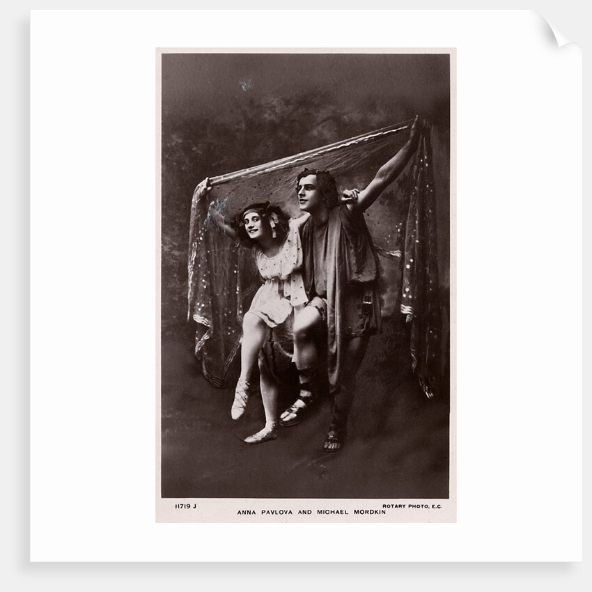 Anna Pavlova and Mikhail Mordkin in the Autumn Bacchanal at the Palace Theatre by Unknown