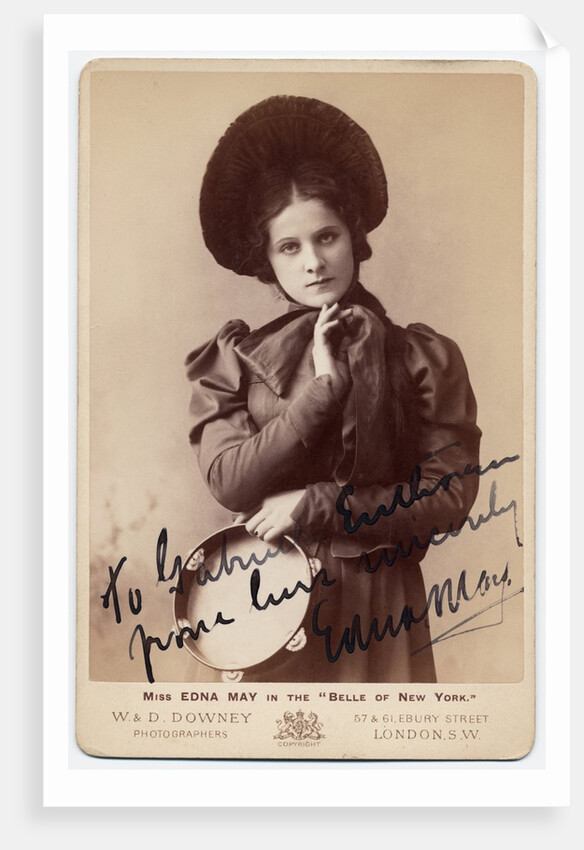 Edna May in Hugh Morton's The Belle of New York at Shaftesbury Theatre by W. and D. Downey