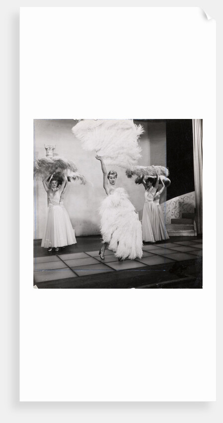 Fan dancing at the Windmill Theatre by Unknown