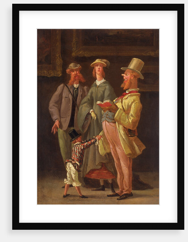 English Tourists at the Louvre, attributed to Philippe Jacques Linder by Philippe Jacques Linder