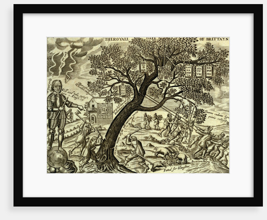 The Royall Oake of Brittayne, a satire of Oliver Cromwell ordering the felling of the royal oak by Unknown