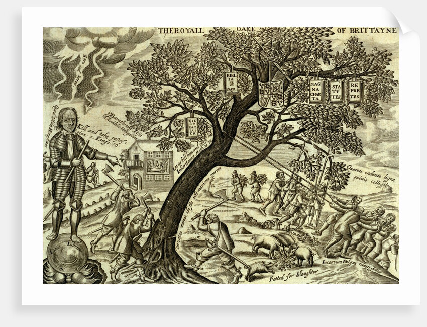 The Royall Oake of Brittayne, a satire of Oliver Cromwell ordering the felling of the royal oak by Unknown
