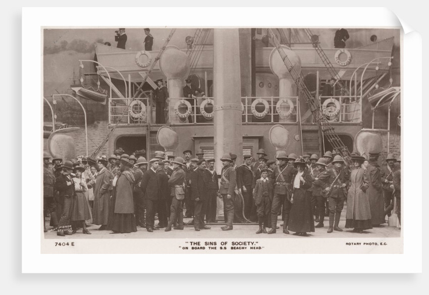 Set for the troopship S.S. Beachy Head from Cecil Raleigh's The Sins of Society at the Drury Lane Theatre by Daily Mirror
