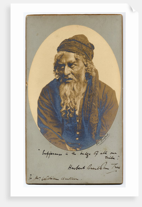 Herbert Beerbohm Tree in William Shakespeare's The Merchant of Venice by F. W. Burford