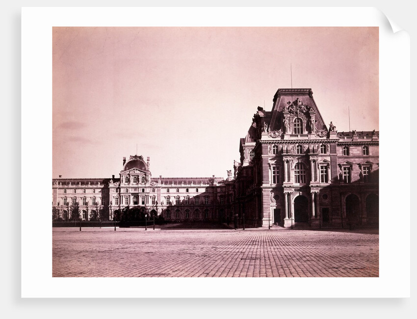 Louvre Pavillion Mollien by Gustave Le Gray