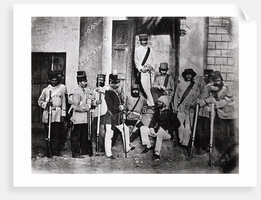 British Army group by Felice Beato