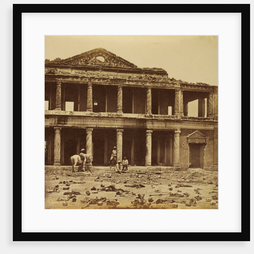 Bara Imambara after the Indian Mutiny by Felice Beato