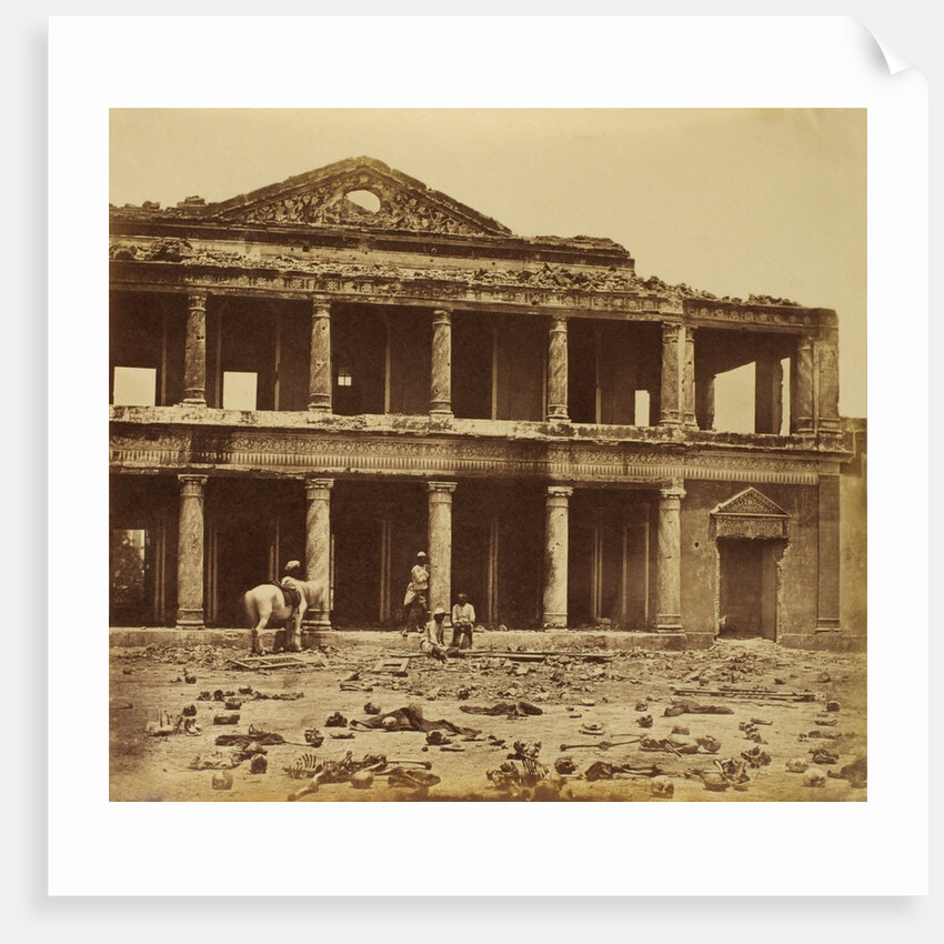 Bara Imambara after the Indian Mutiny by Felice Beato
