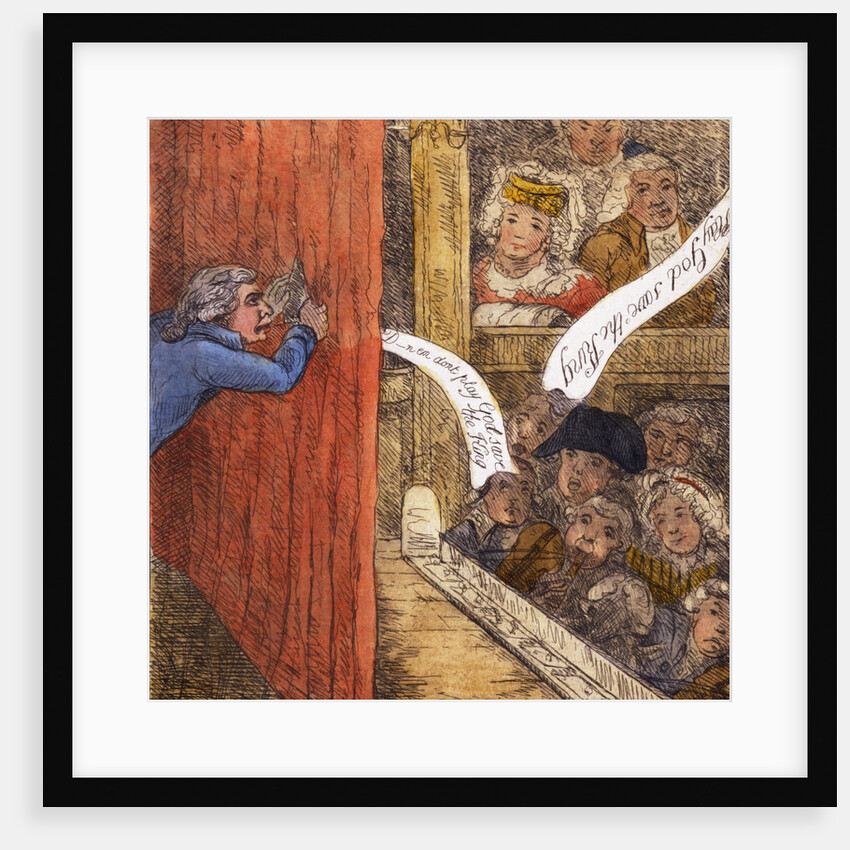 A Peep Behind the Curtain at Drury Lane by James Sayers