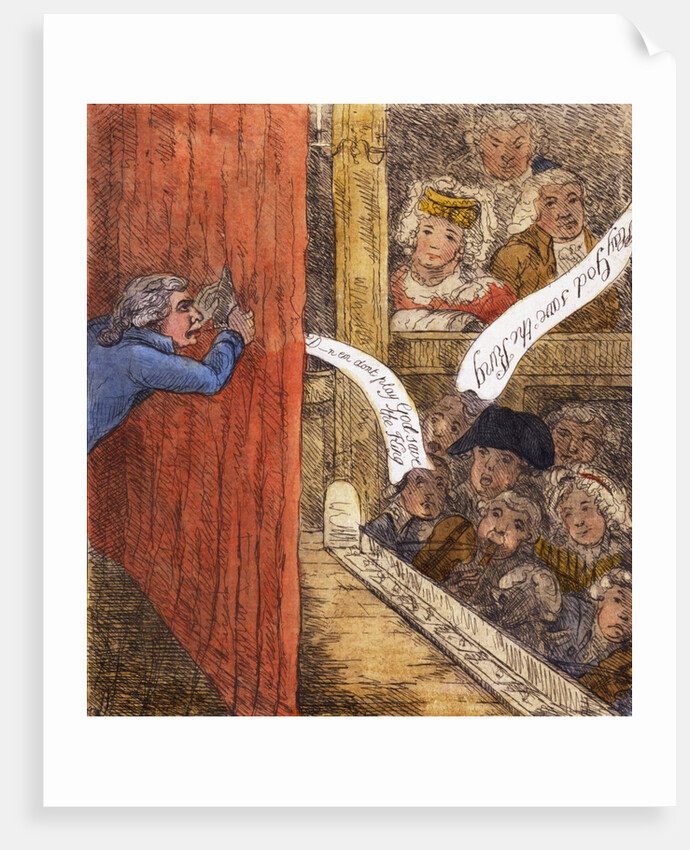 A Peep Behind the Curtain at Drury Lane by James Sayers