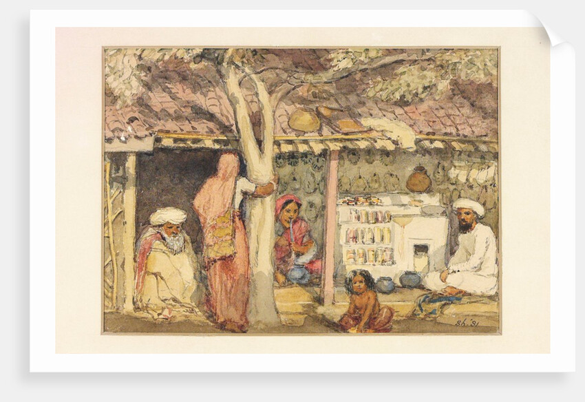 A bangle-seller in his shop by William Carpenter