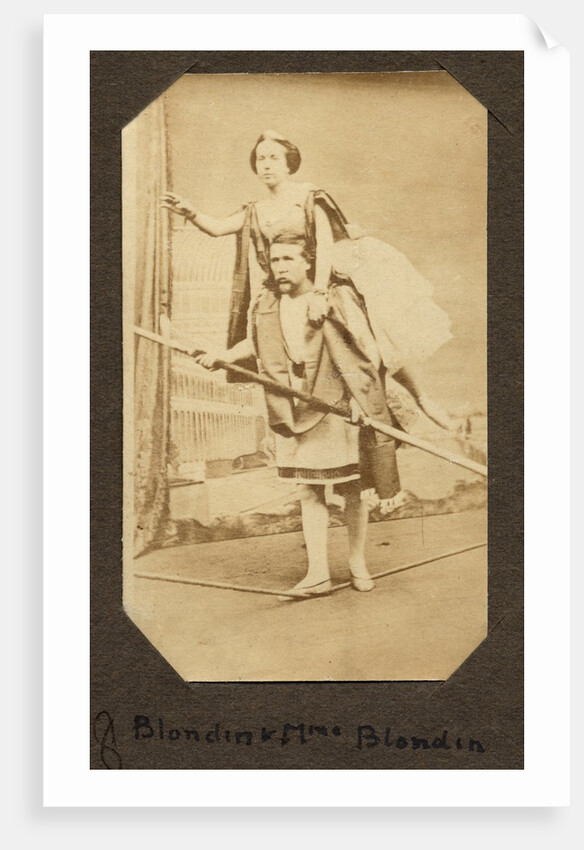 Charles Blondin carrying his manager Harry Colcord by Anonymous