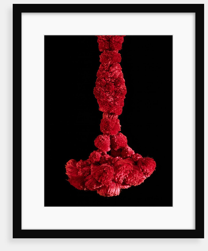 Red tassle of a cap by Unknown