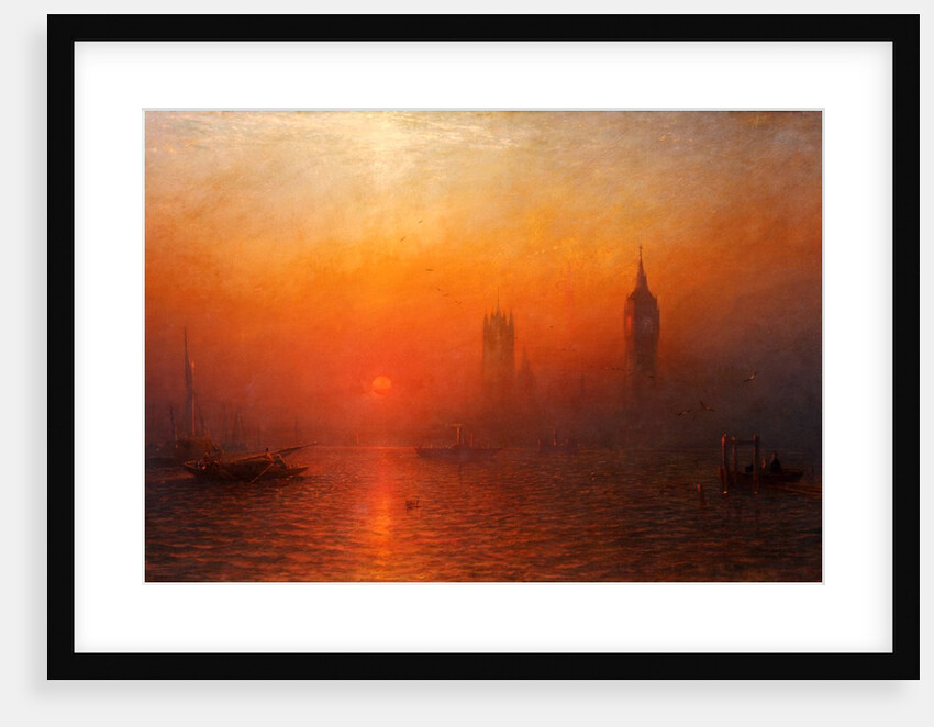 Houses of Parliament from the River by James Francis Danby
