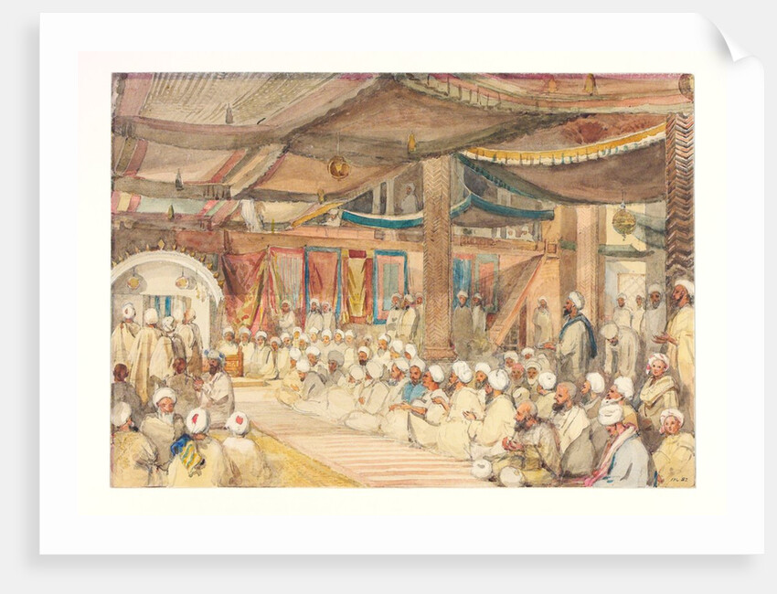 Religious ceremony at Shah Hamadan's Masjid by William Carpenter