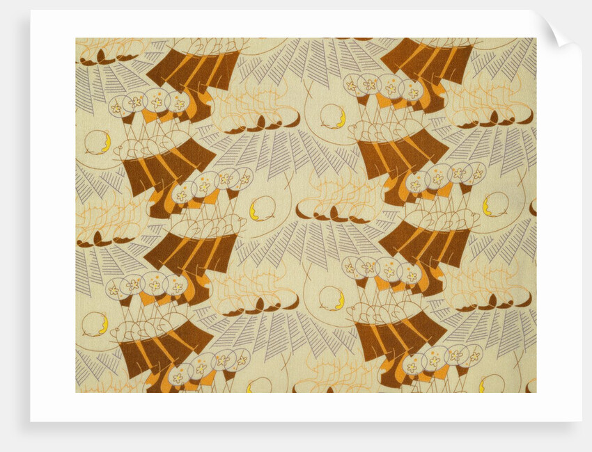 Gentlemen Prefer Blondes Dress Fabric by Ralph Barton