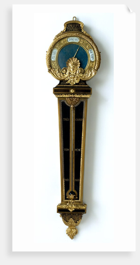 Barometer with thermometer. Paris, France, early 18th century by Unknown