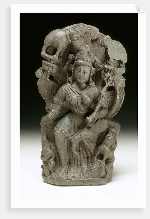 Enthroned figure of Hariti by Unknown