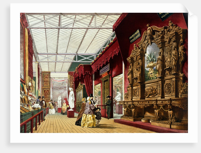 The Fourdinois Cabinet at the Great Exhibition by Dickinson Brothers