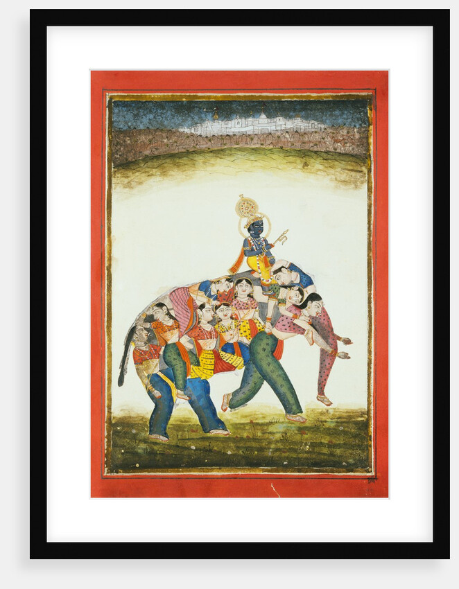 Man on an anthropomorphic elephant. India, 18th century by Unknown