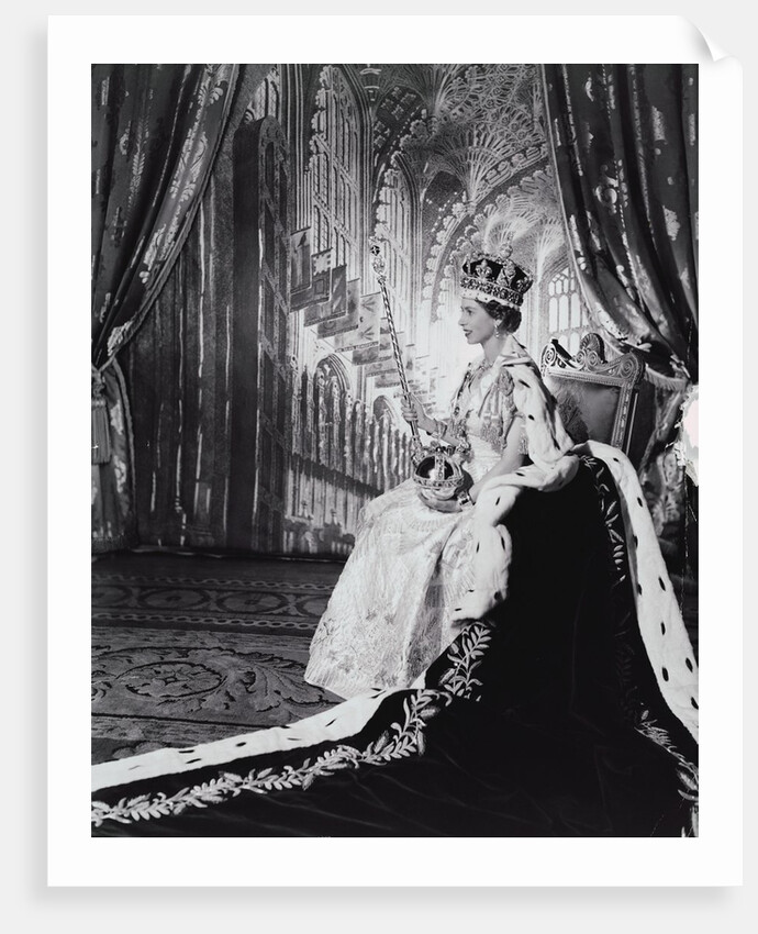 Queen Elizabeth II in her Coronation robes by Cecil Beaton