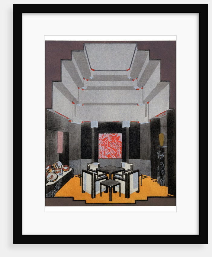 Fumoir en Laque by Jean Dunand