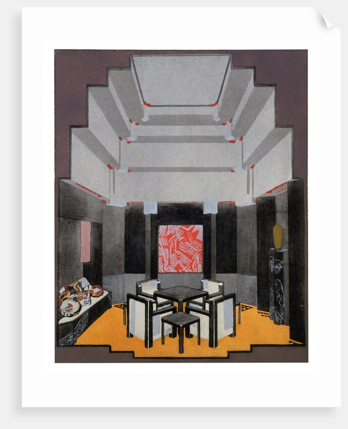 Fumoir en Laque by Jean Dunand