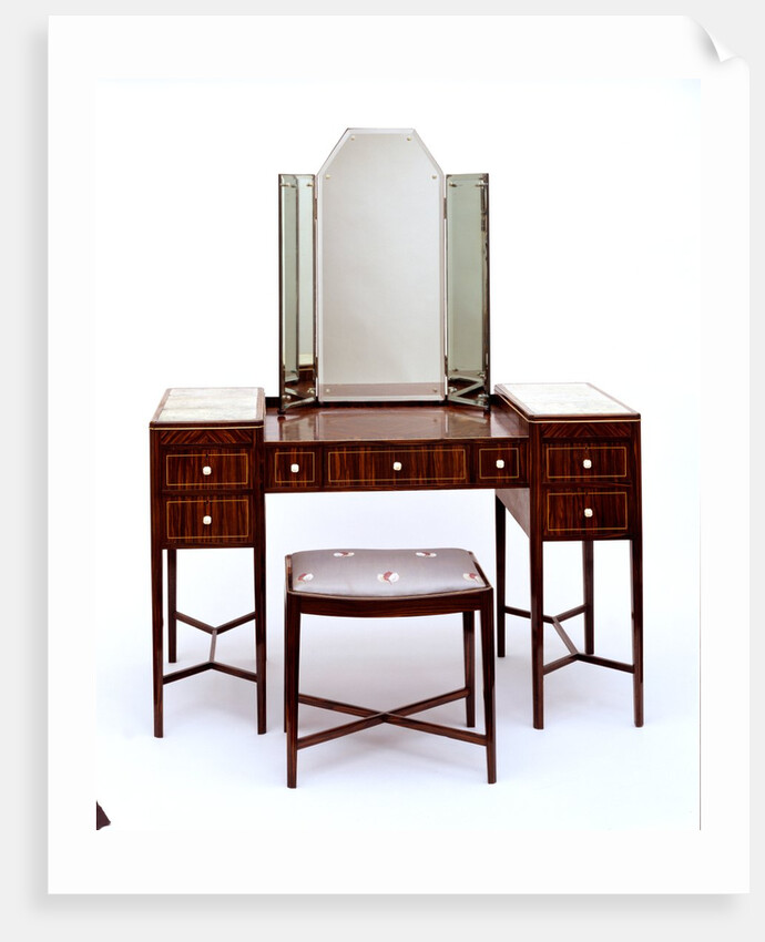 Dressing table and stool by J.F. Johnson