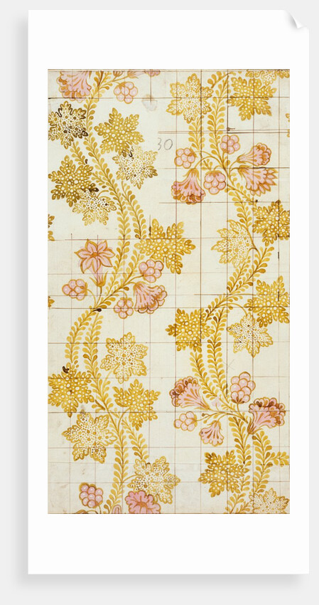 Design for a woven silk by James Leman