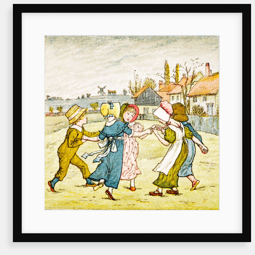 Children playing by Kate Greenaway