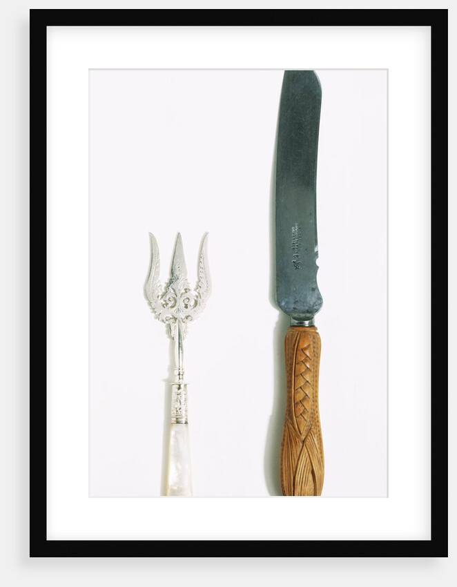 Bread knife and fork by Wingfield Rowbothan & Co.