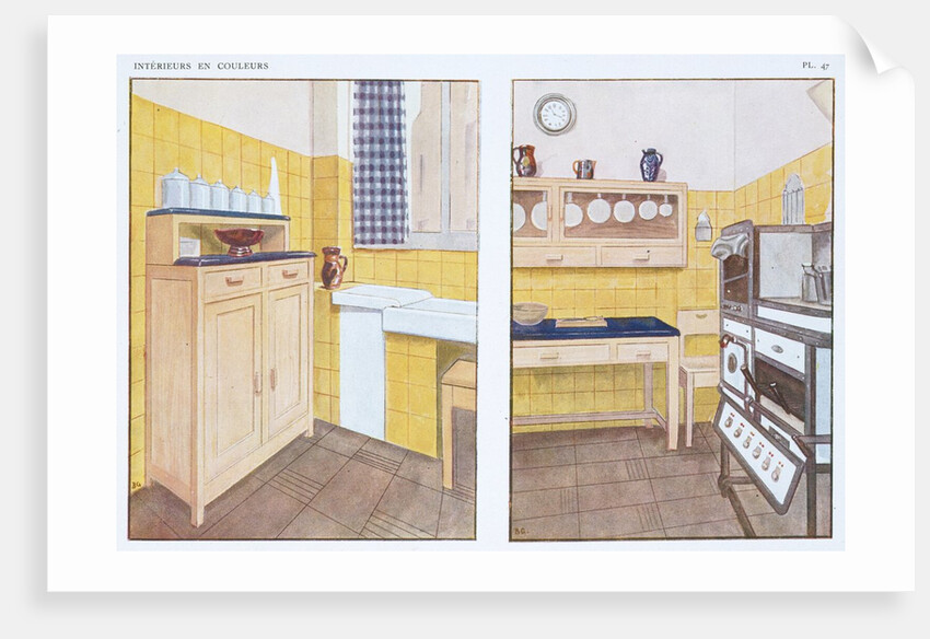 Détails d'une Cuisine from Intérieurs en couleurs by Madeleine Sougez