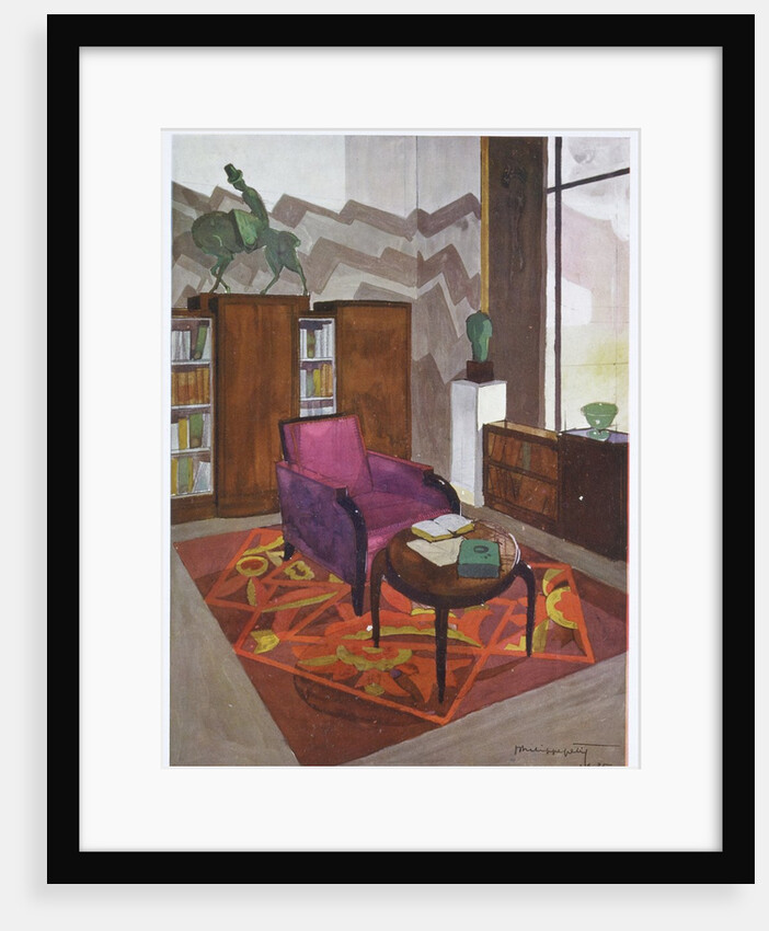 Living Room from Intérieurs en couleurs by Rene Joubert