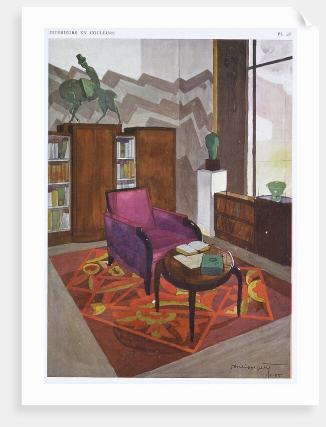 Living Room from Intérieurs en couleurs by Rene Joubert
