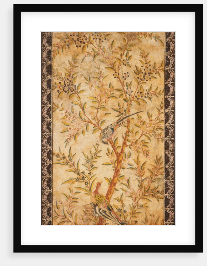 Chinoiserie Wallpaper Panel. Wotton-under-Edge, England, mid-18th century by Unknown