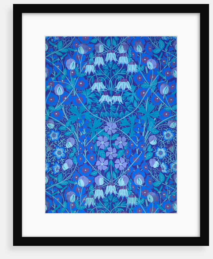 Columbines, Periwinkles and Sweetpeas wallpaper by Allan Francis Vigers