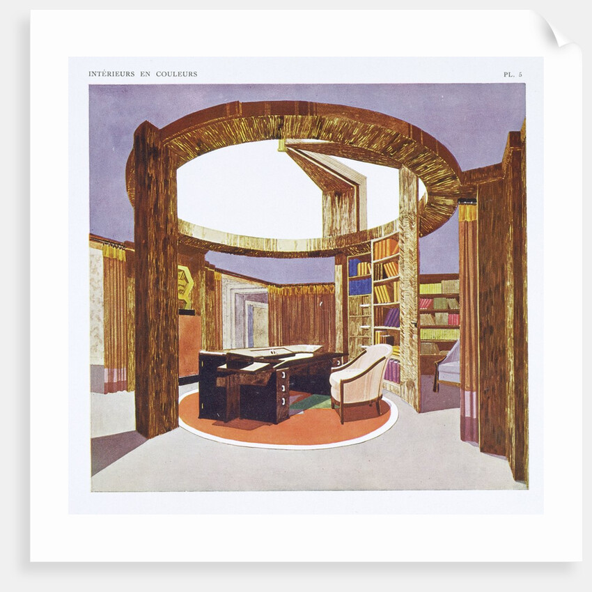 Hall from Intérieurs en couleurs by Madame B-J Klotz