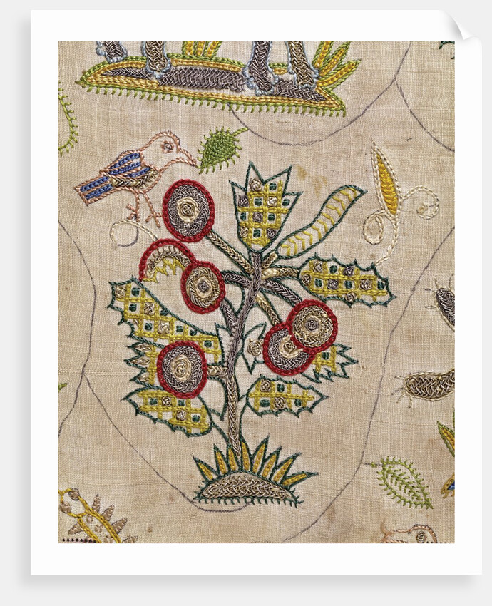 Embroidered cover by unknown